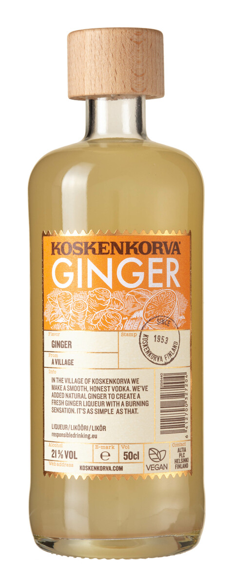 Koskenkorva Ginger Shot | Finland | Land | Vinmonopolet