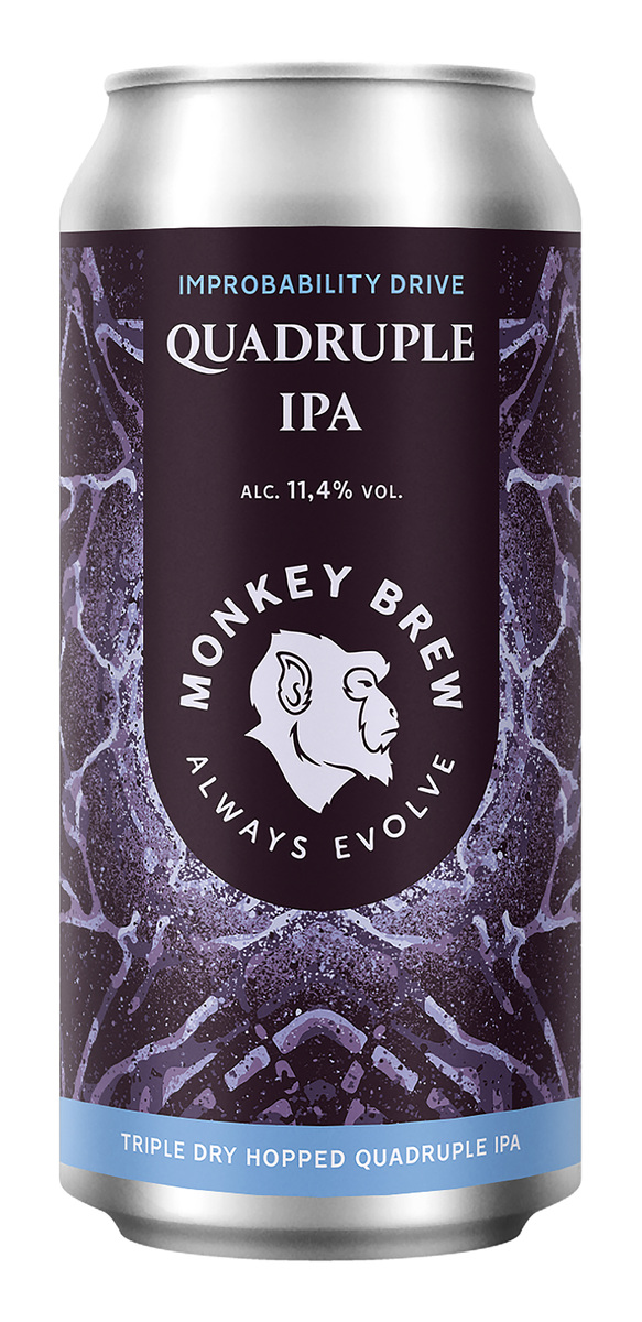 Monkey Brew Improbability Drive Quadruple IPA Vinmonopolet