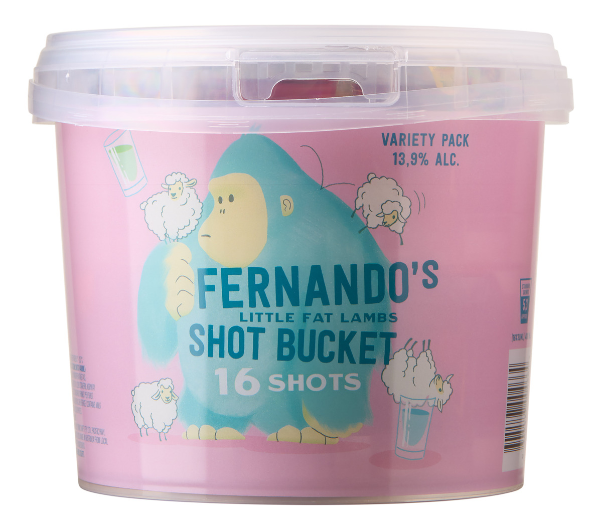 Little Fat Lamb Shot Bucket (16x3cl)