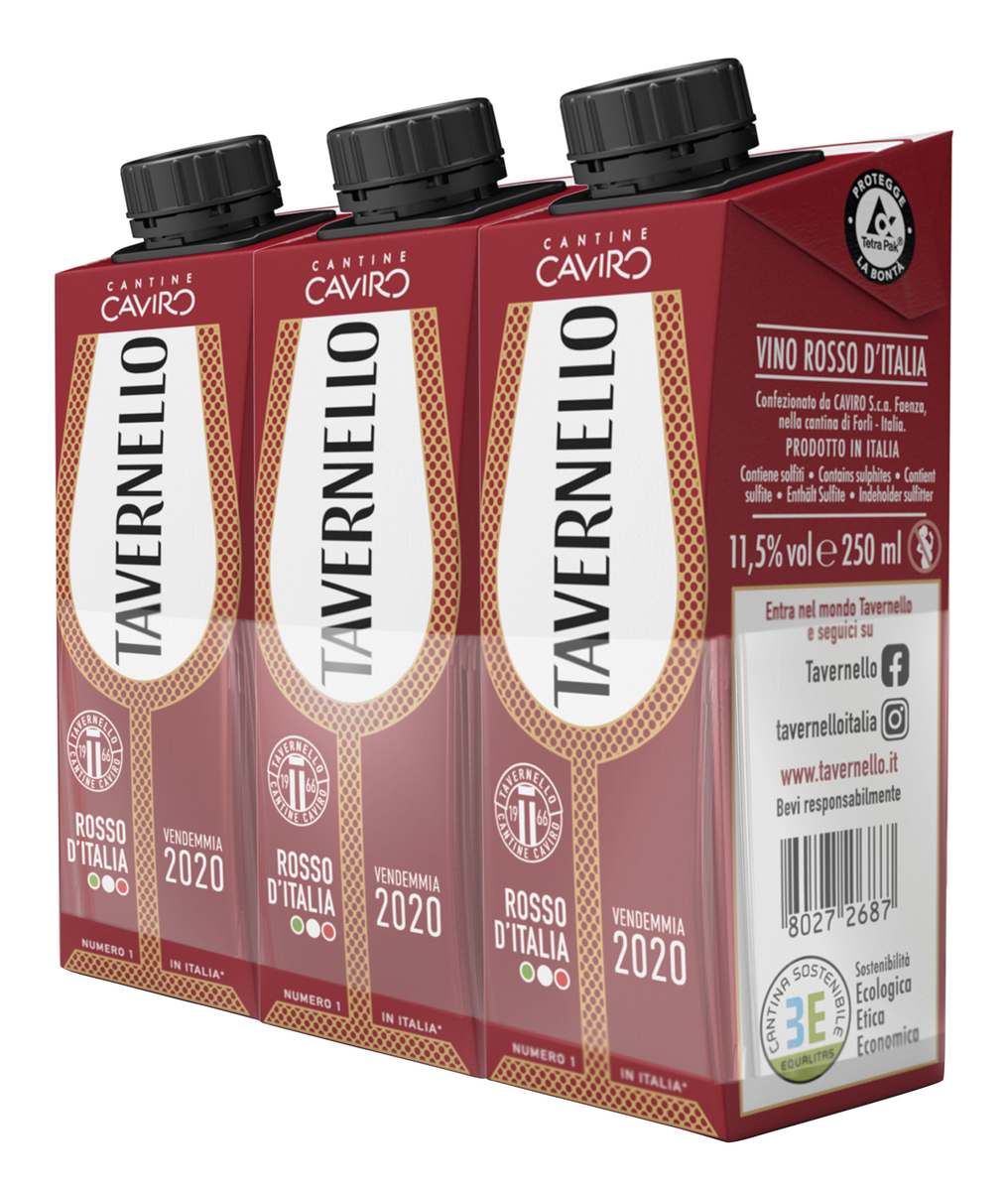 Tavernello Rosso (3x25cl) - Vinmonopolet