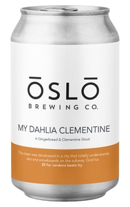 Oslo Brewing Co My Dhalia Clementine Imperial Stout Oslo Brewing Co My Dhalia Clementine Imperial Stout