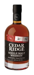 Cedar Ridge Single Malt Whiskey Cedar Ridge Single Malt Whiskey