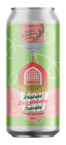 Bilde av Vault City Rhubarb Drizzleberry Cupcake